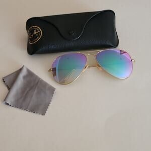 Vintage Ray-Ban RayBan RB3025 Aviator Sunglasses Mirror lens made in Italy 62mm